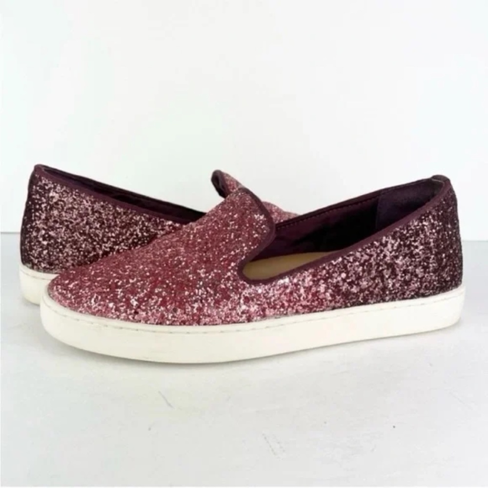 Birdies The Swift Rose Glitter Sparkle Ombre Slip On Shoes Casual Loafer Sneaker